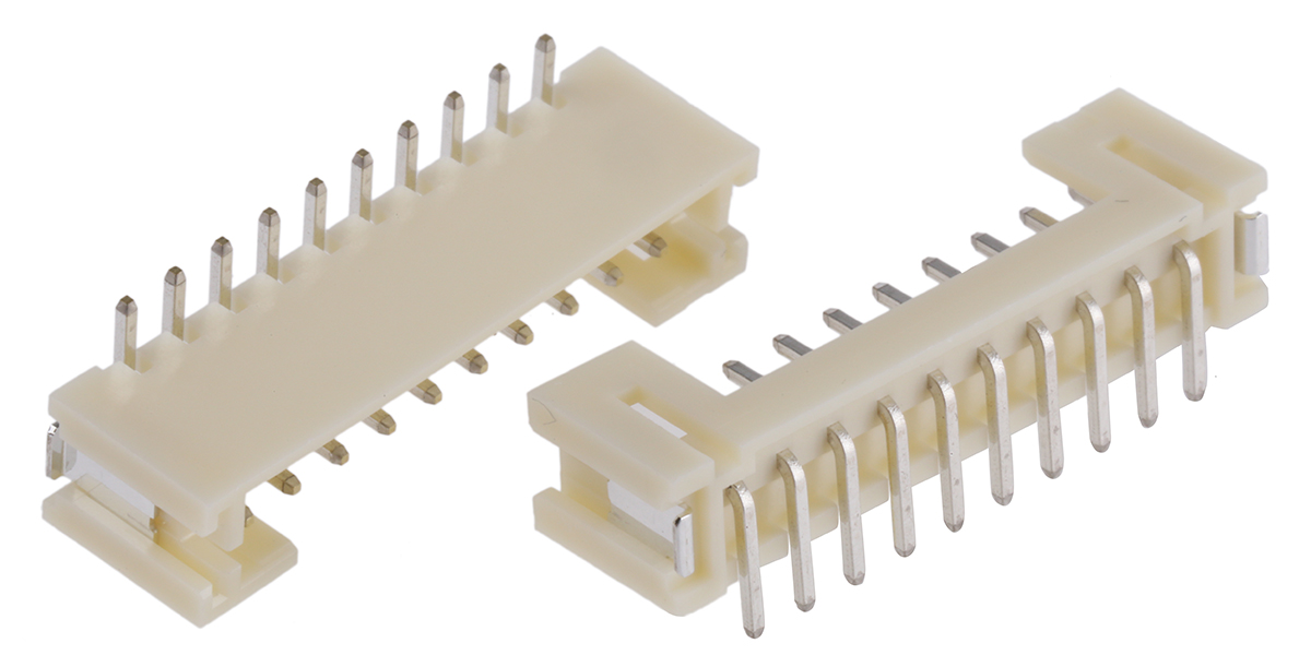 JST PH Series Straight Surface PCB Header, 10 Contact(s), 2 mm Pitch, 1 Row, Shrouded