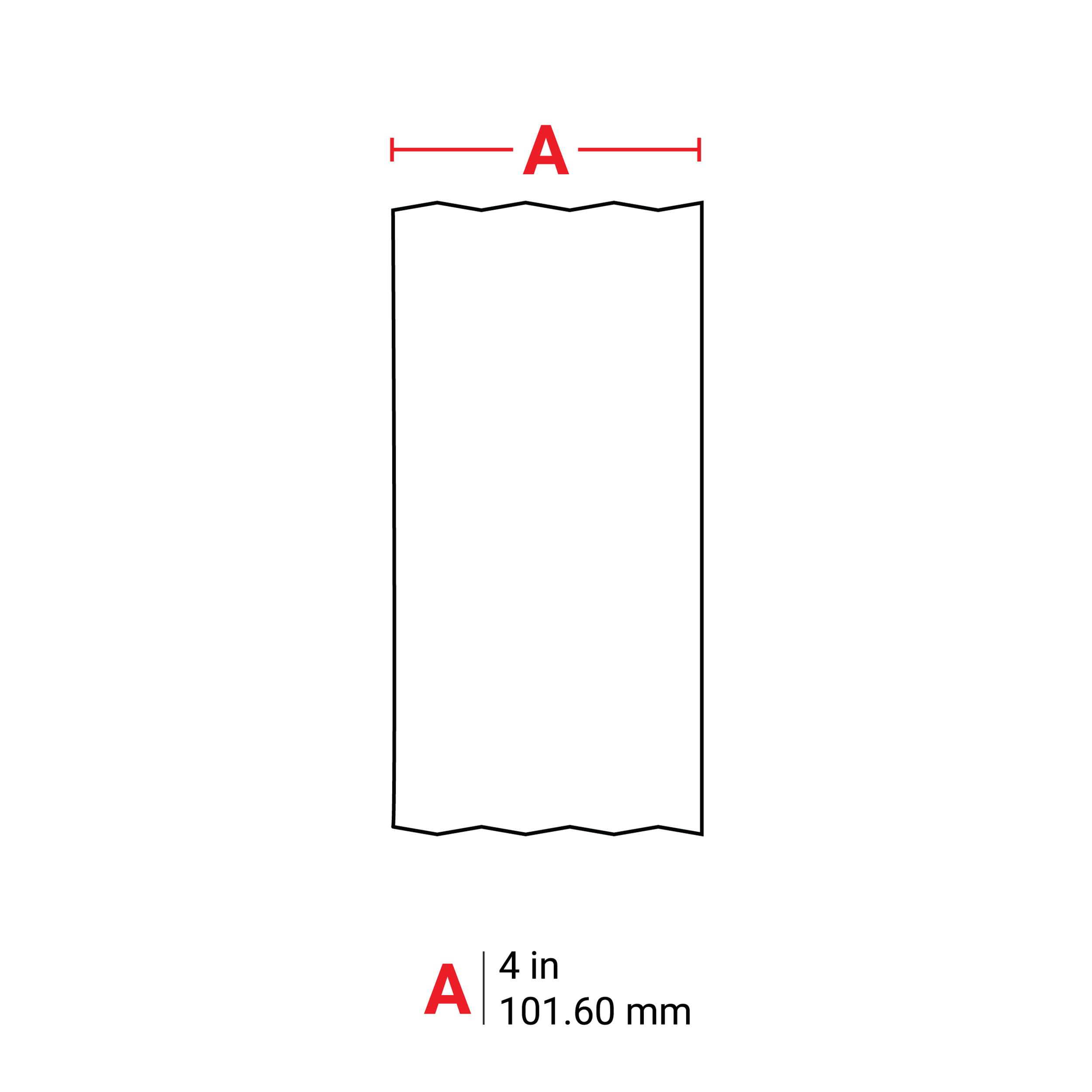 j20c-4000-2595 Brady B-2595 Inkjet Receptive Vinyl White Label Roll, 101.60mm Width, 1 Qty