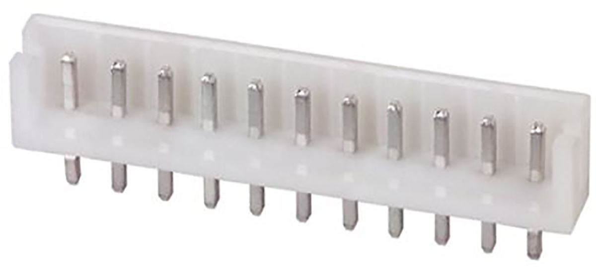 JST EH Series Straight Through Hole PCB Header, 11 Contact(s), 2.5 mm Pitch, 1 Row, Shrouded