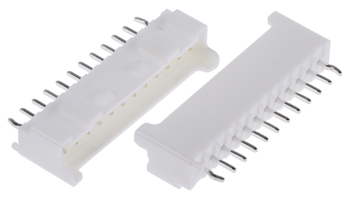 JST PA Series Straight Through Hole PCB Header, 12 Contact(s), 2 mm Pitch, 1 Row, Shrouded