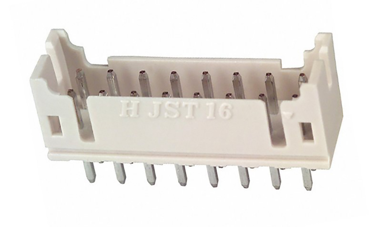 JST PHD Series Straight Through Hole PCB Header, 16 Contact(s), 2 mm Pitch, 2 Row, Shrouded