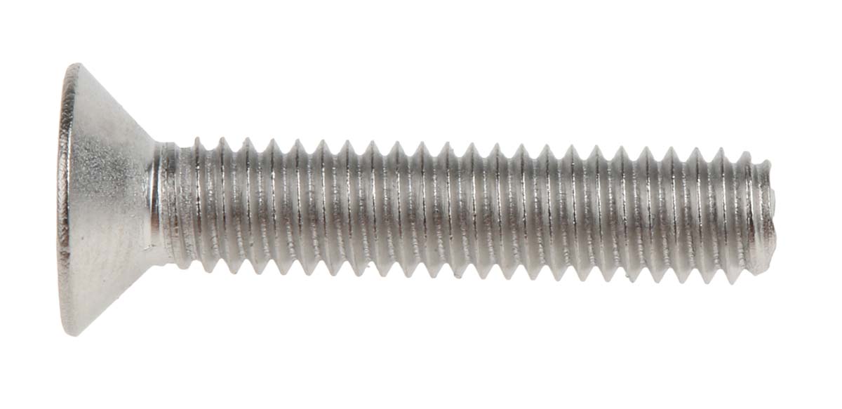304-4895 RS PRO Plain Stainless Steel Hex Socket Countersunk Screw, ISO 10642, M4 x 20mm