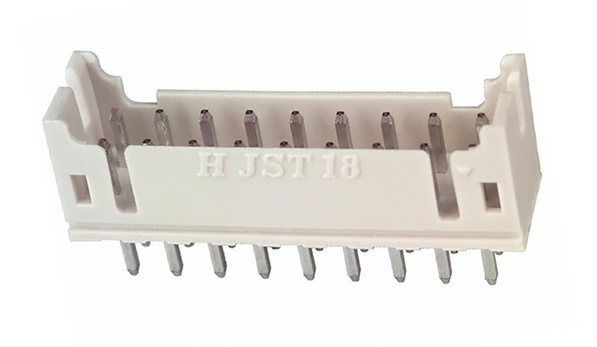 JST PHD Series Straight Through Hole PCB Header, 18 Contact(s), 2 mm Pitch, 2 Row, Shrouded