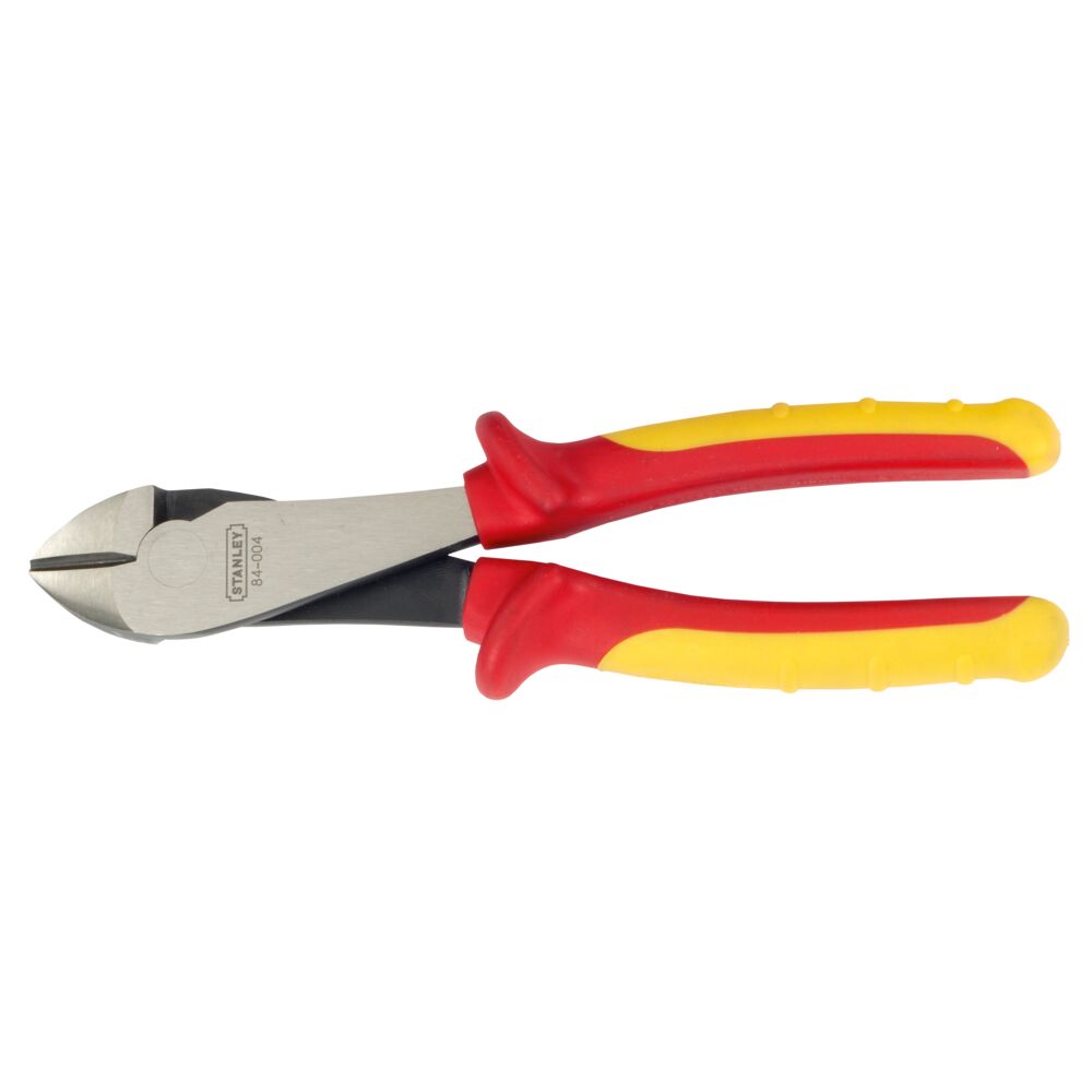 Stanley 0-84-004 4-Piece Pliers, 200 mm Overall, Flat Tip, VDE/1000V, 8in Jaw