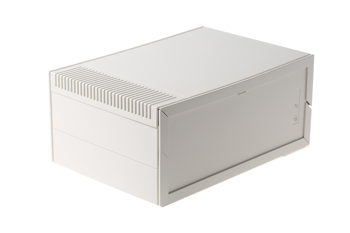 OKW Multitec White ABS Instrument Case 124 mm, 290 mm, 200 mm