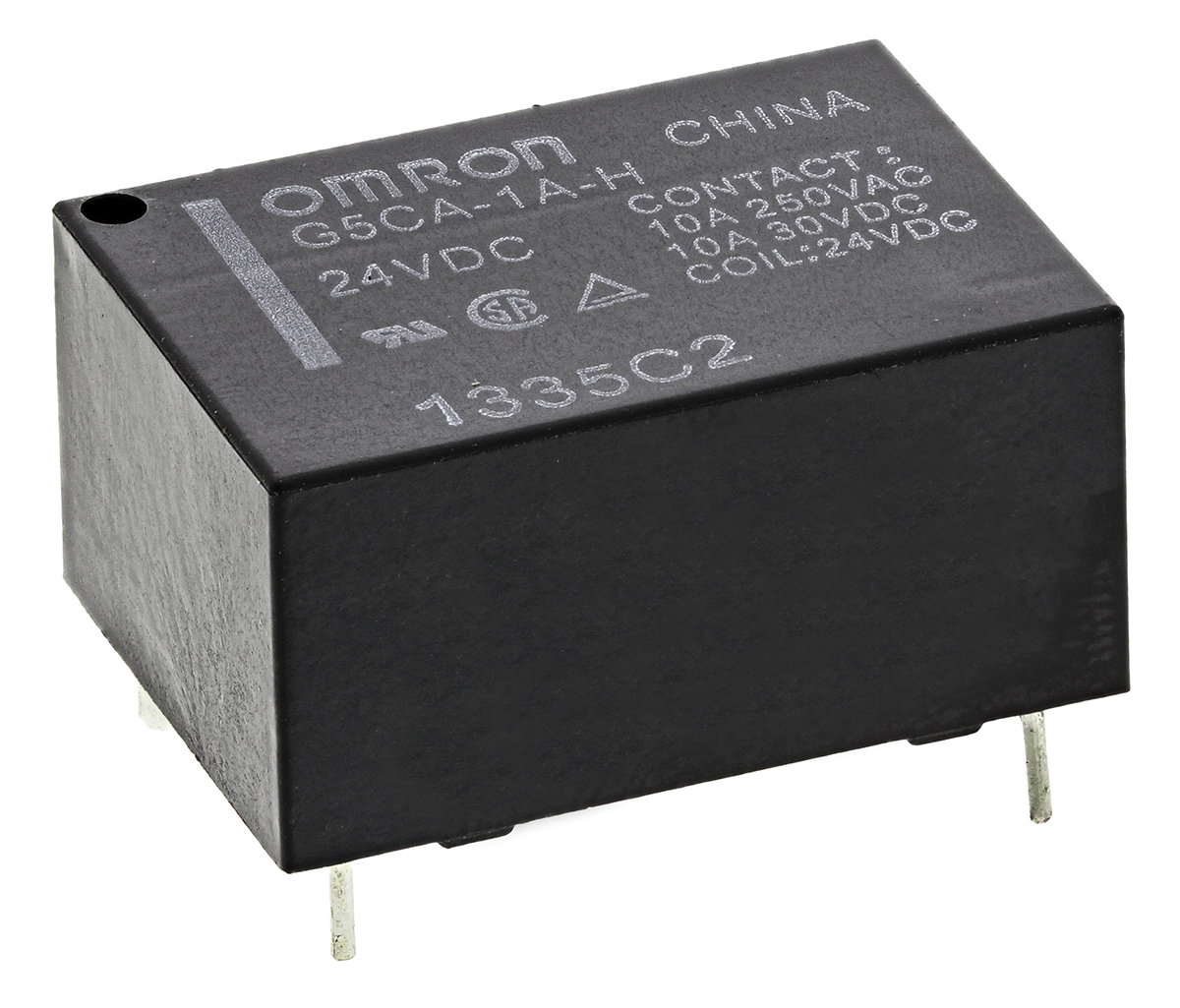 Omron PCB Mount Power Relay, 24V dc Coil, 10A Switching Current, SPST