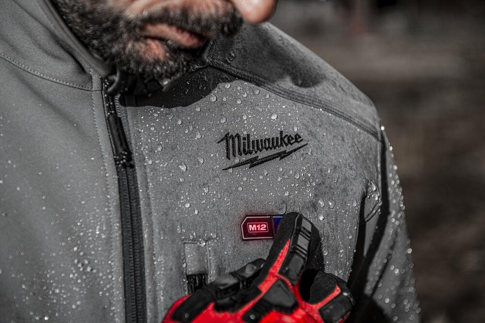 4933478975 Milwaukee M12 Grey Heated Jacket, XL