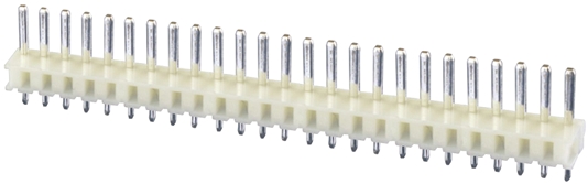 JST NH Series Straight Through Hole Pin Header, 25 Contact(s), 2.5 mm Pitch, 1 Row, Unshrouded