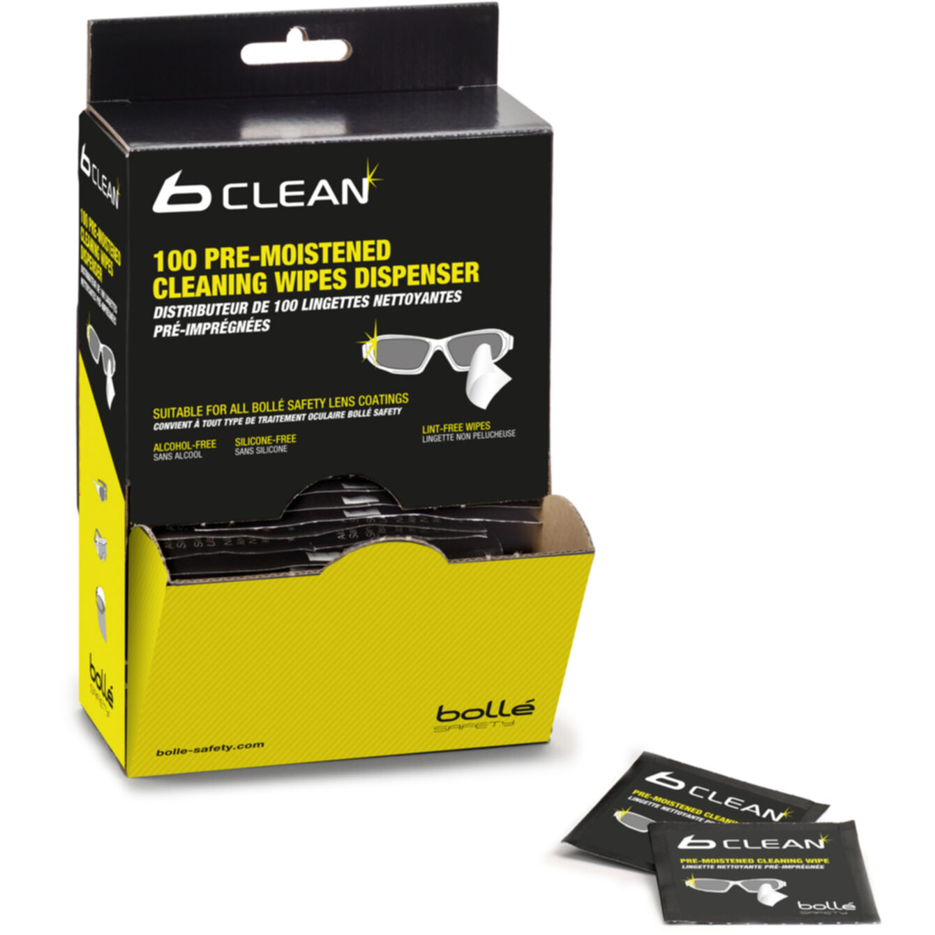 Bolle PACW100, Lens Cleaning Tissue 100 Wipes