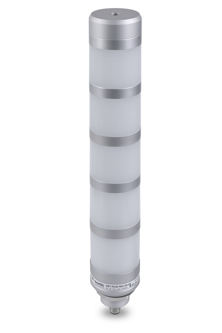 Di-Soric SBP-RGB Series Blue, Green, Orange, Red, White, Yellow Signal Tower, 8 Lights, 18 → 30 V, M30