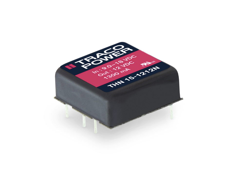 TRACOPOWER THN 15N DC-DC Converter, 24V dc/ 625mA Output, 36 → 75 V dc Input, 15W, Through Hole, +105°C Max Temp