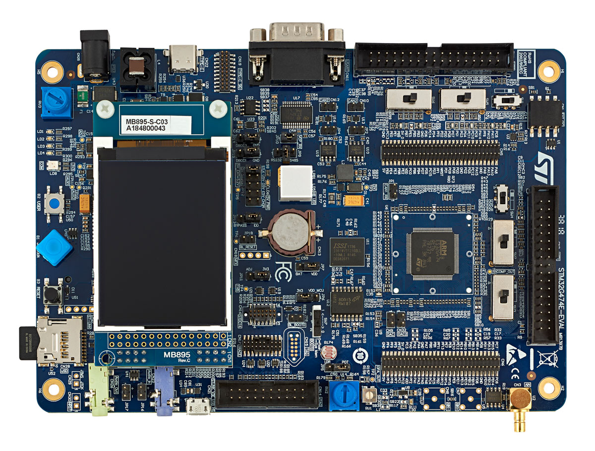 STMicroelectronics Evaluation Board with STM32G4xxQE MCU Evaluation Board STM32G484E-EVAL