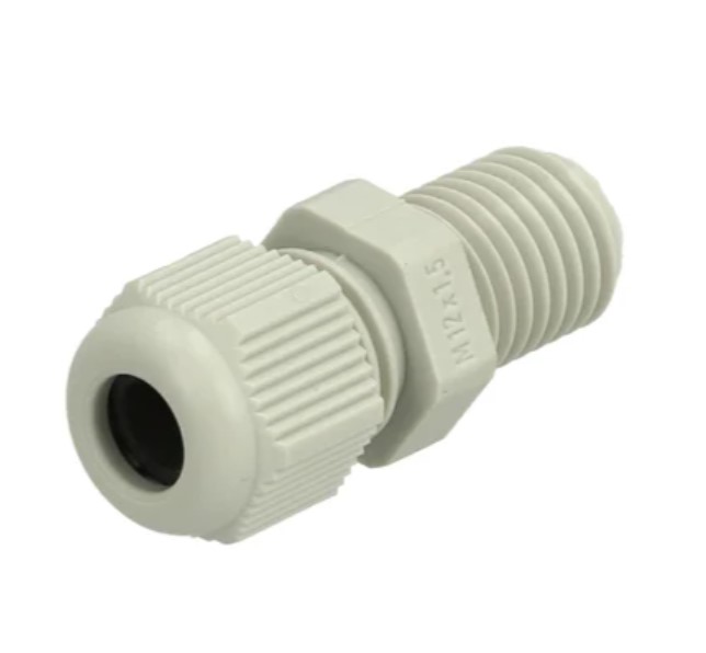 Fibox GPA Series Light Grey Polyamide Cable Gland, M12 Thread, 3mm min., 6mm max., IP68
