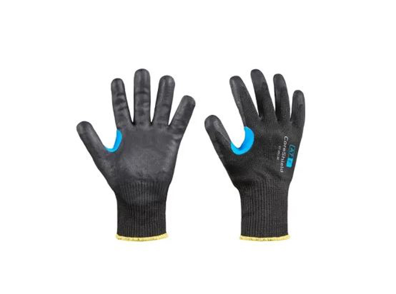 Honeywell Black High Performance Polyethylene, Nitrile Microfoam, Stainless Steel Work Gloves Abrasion Resistant, Cut