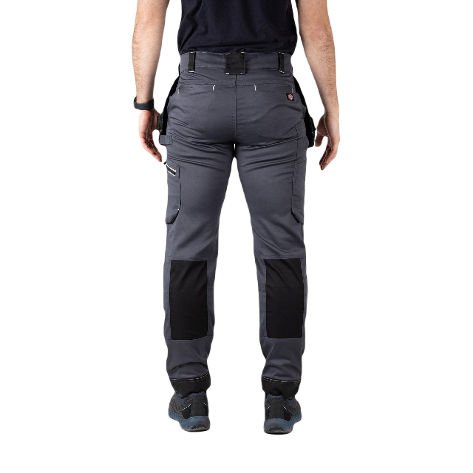 dk0a4xswc661 Dickies Universal FLEX Men's Black, Grey Polyester, Cotton, Elastane, Size 34