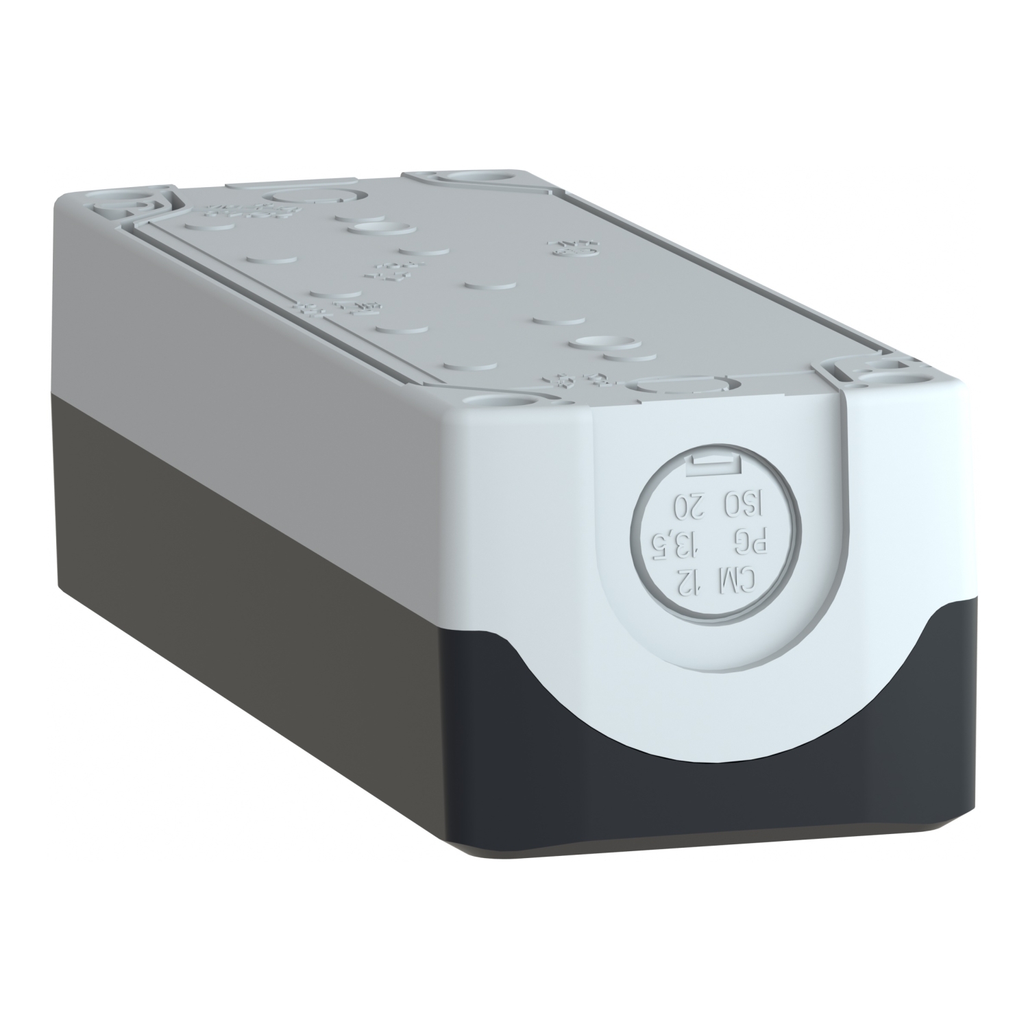 xald05 Schneider Electric Grey Plastic Harmony Control Station Enclosure - 5 Hole 22 mm Diameter