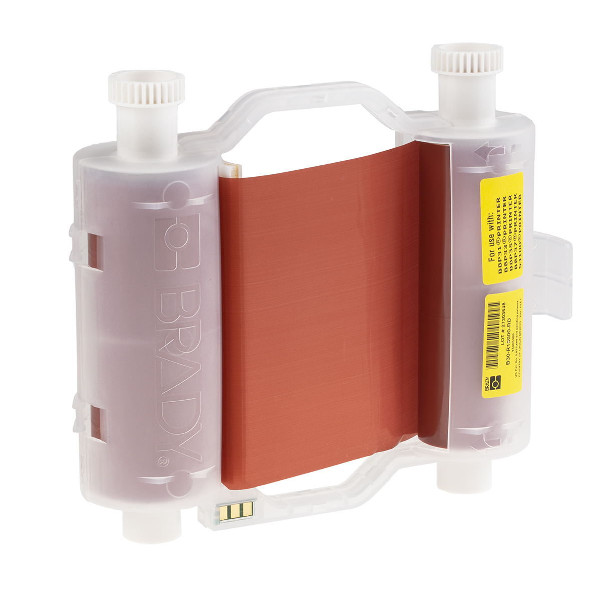 Brady B30-R10000-RD Red Label Printer Ribbon, 110 mm Width