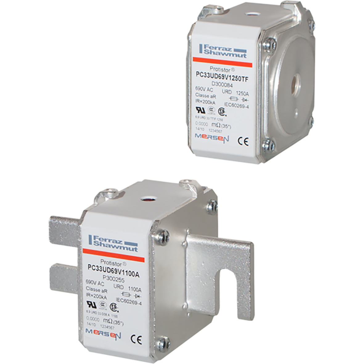 Mersen 1kA size 33 FF Square Body Fuse, 700V