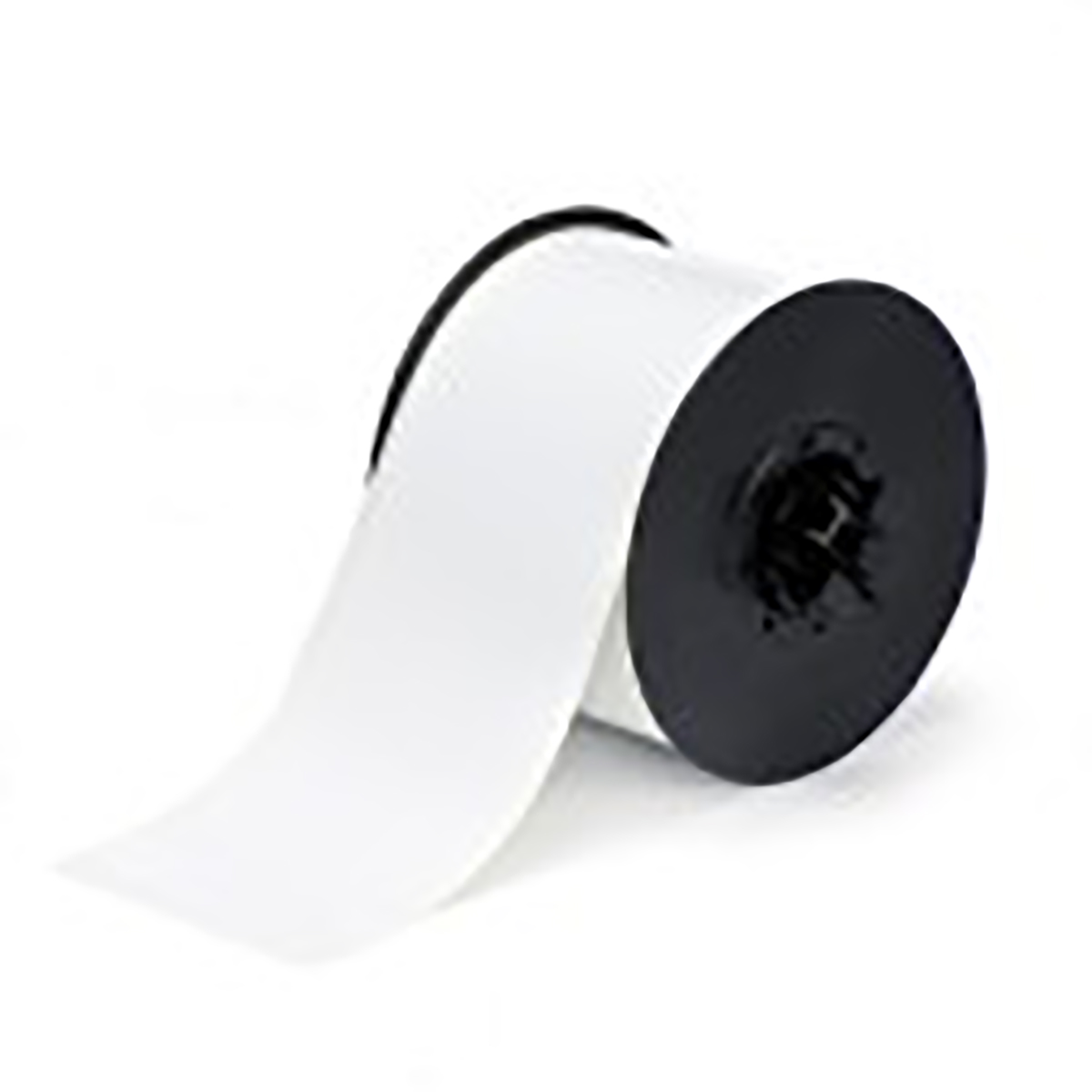 Brady White White Print Label Roll, 57 mm Width, 1 Roll Qty, 30.5 m