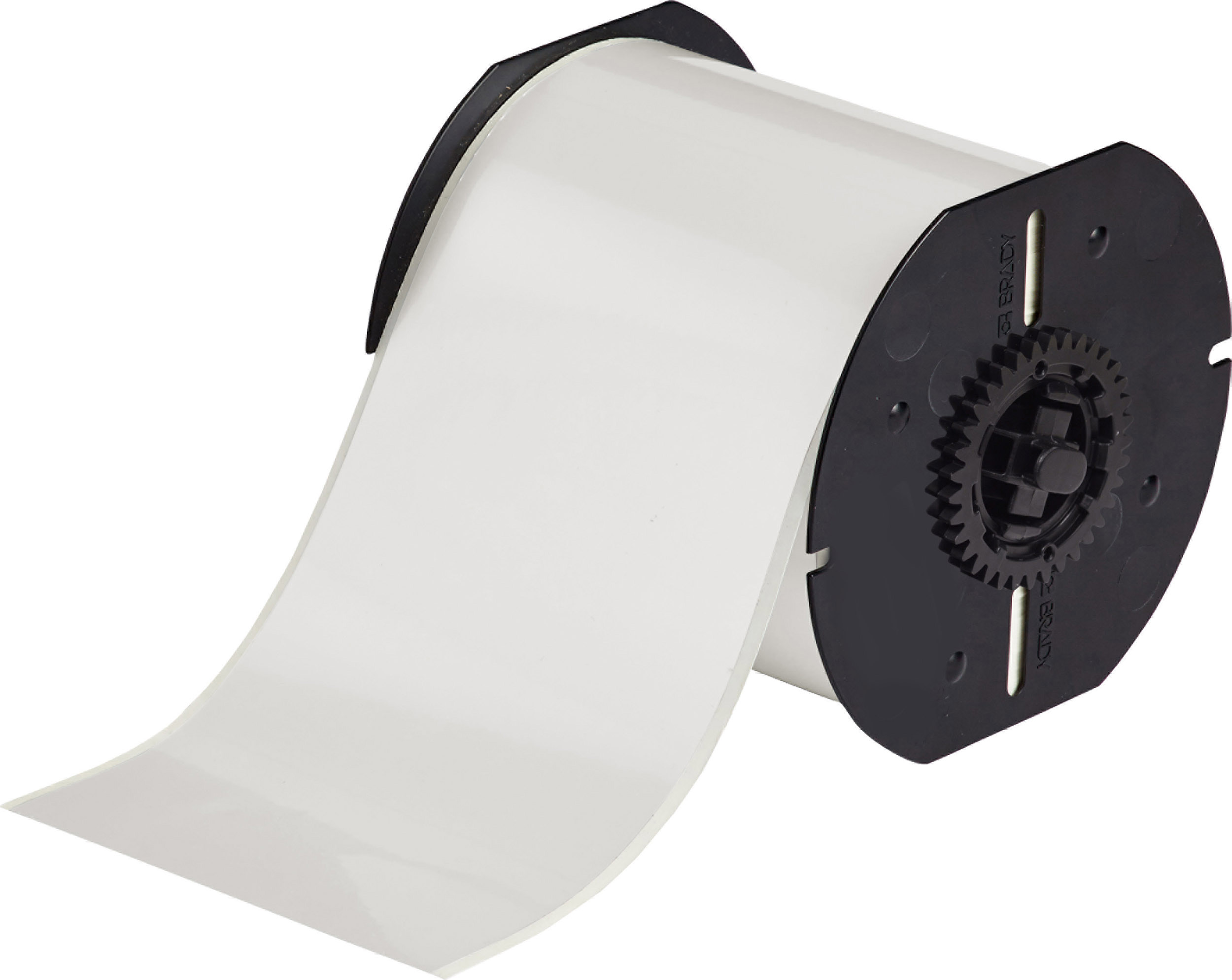 Brady Clear Clear Print Label Roll, 101.6 mm Width, 1 Roll Qty, 30.5 m