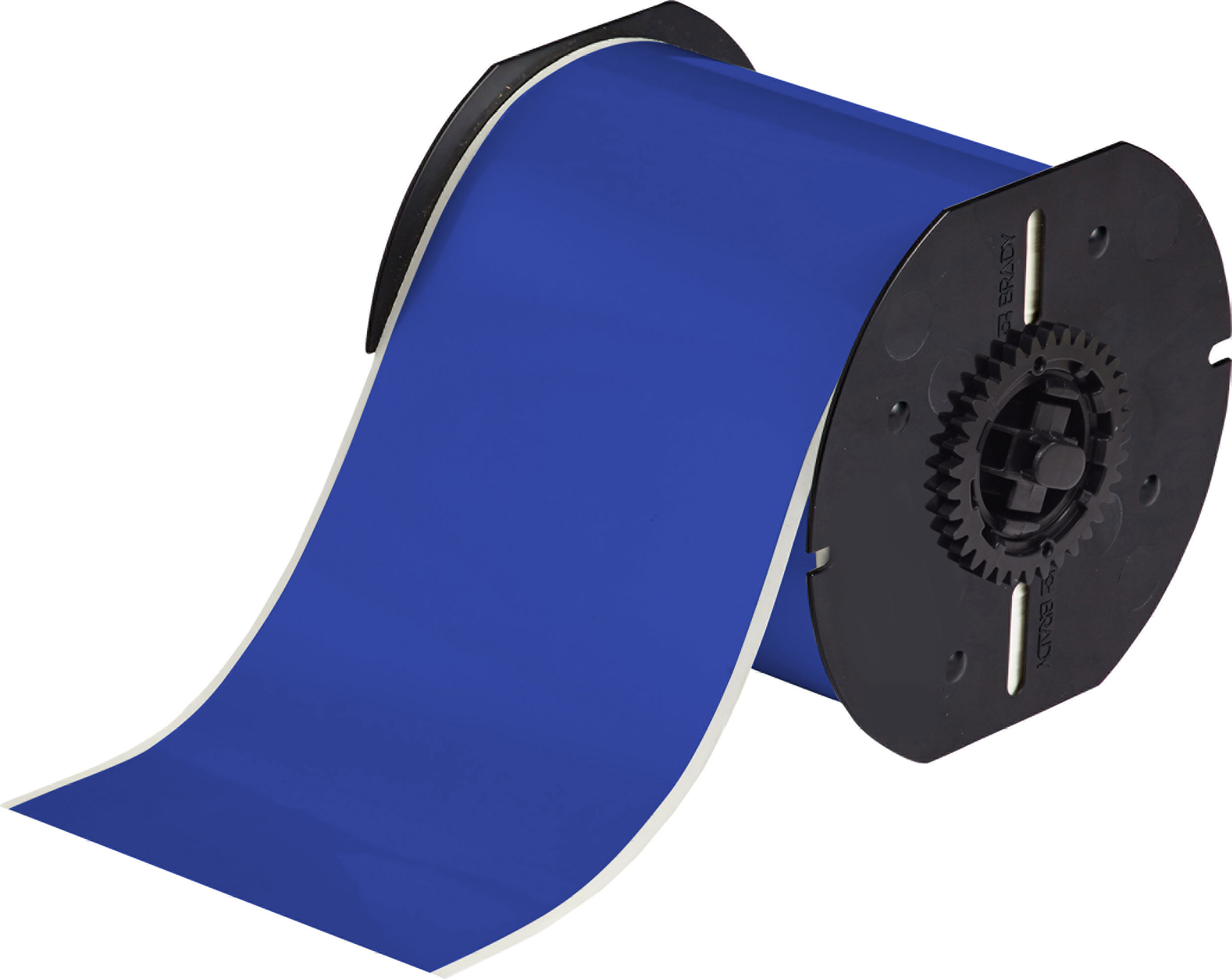 Brady Blue Blue Print Label Roll, 101 mm Width, 1 Roll Qty, 30.5 m