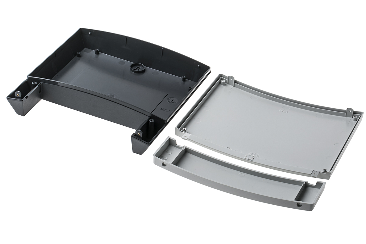 b3222101-b3322151 OKW NET-BOX Series Grey Polycarbonate Enclosure, IP65 50.5 mm, 220 mm, 220 mm