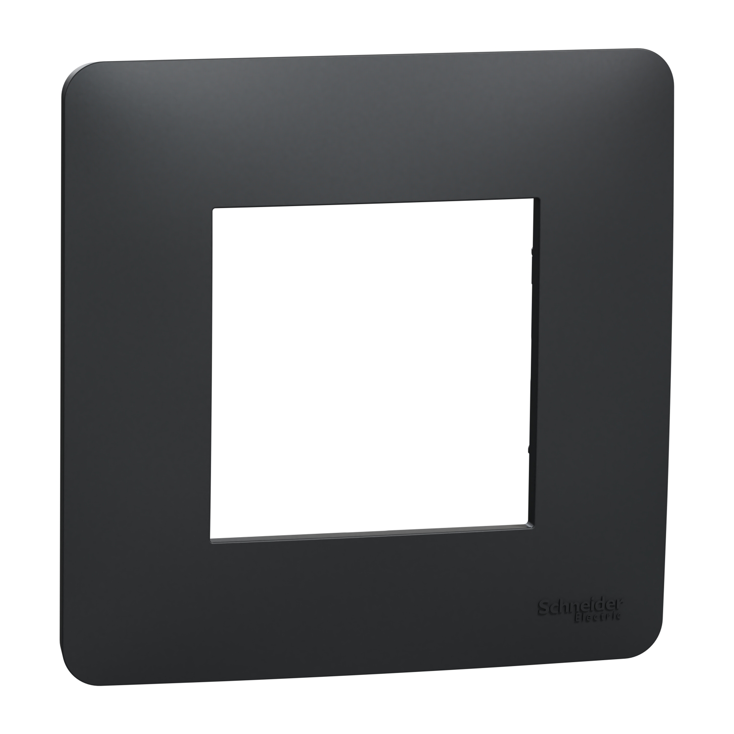 Schneider Electric RAL 7021 Black Grey 1 Gang Cover Plate Thermoplastic Cover Plate