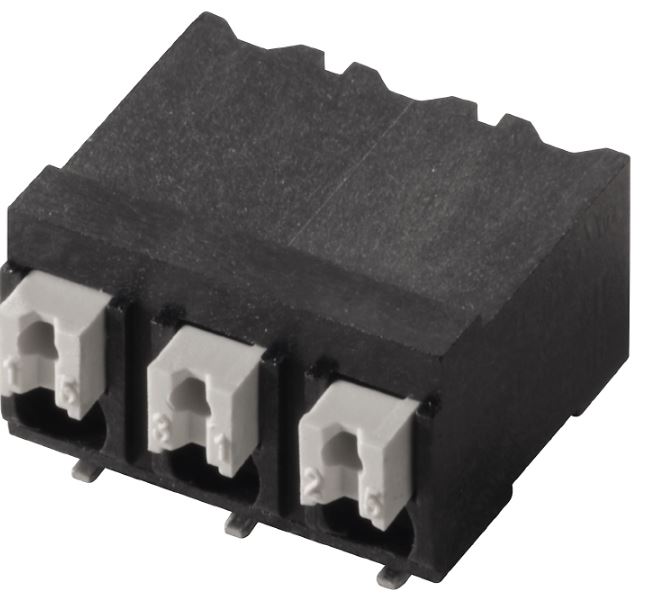 Weidmuller LSF Series PCB Terminal Block, 2-Contact, 5mm Pitch, Surface Mount, 1-Row