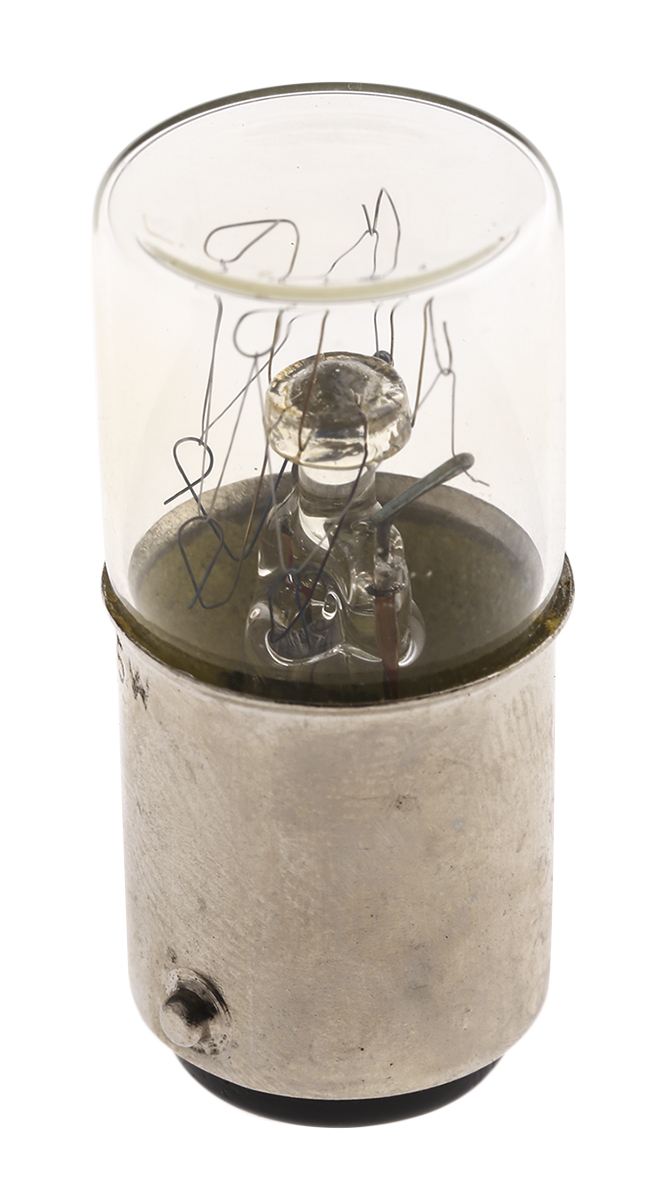 Orbitec BA15D Indicator Light, Clear, 255V, 20mA, 2000 h