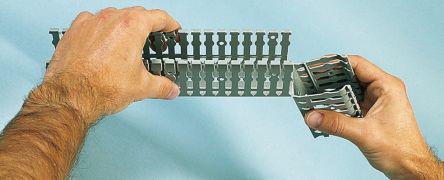 Legrand Transcab Grey PVC Open Slot Slotted Trunking Slotted Panel Trunking, W40 mm x D60mm, L2m
