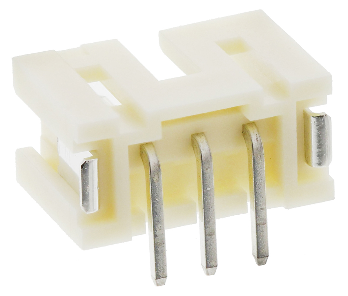 JST PH Series Straight Surface PCB Header, 3 Contact(s), 2 mm Pitch, 1 Row, Shrouded