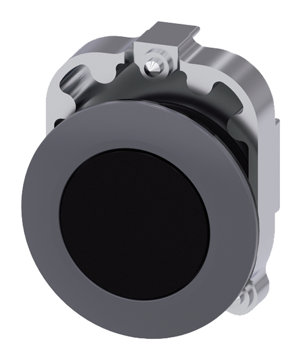 3su1060-0jb10-0aa0 Siemens SIRIUS ACT Series Black Momentary Push Button Head, 30 mm Cutout, IP69K, IP67, IP66