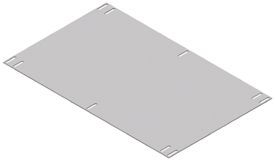 CAMDENBOSS Steel Mounting Plate, 1mm H, 242mm W, 143mm L for Use with 110 Instrument Case