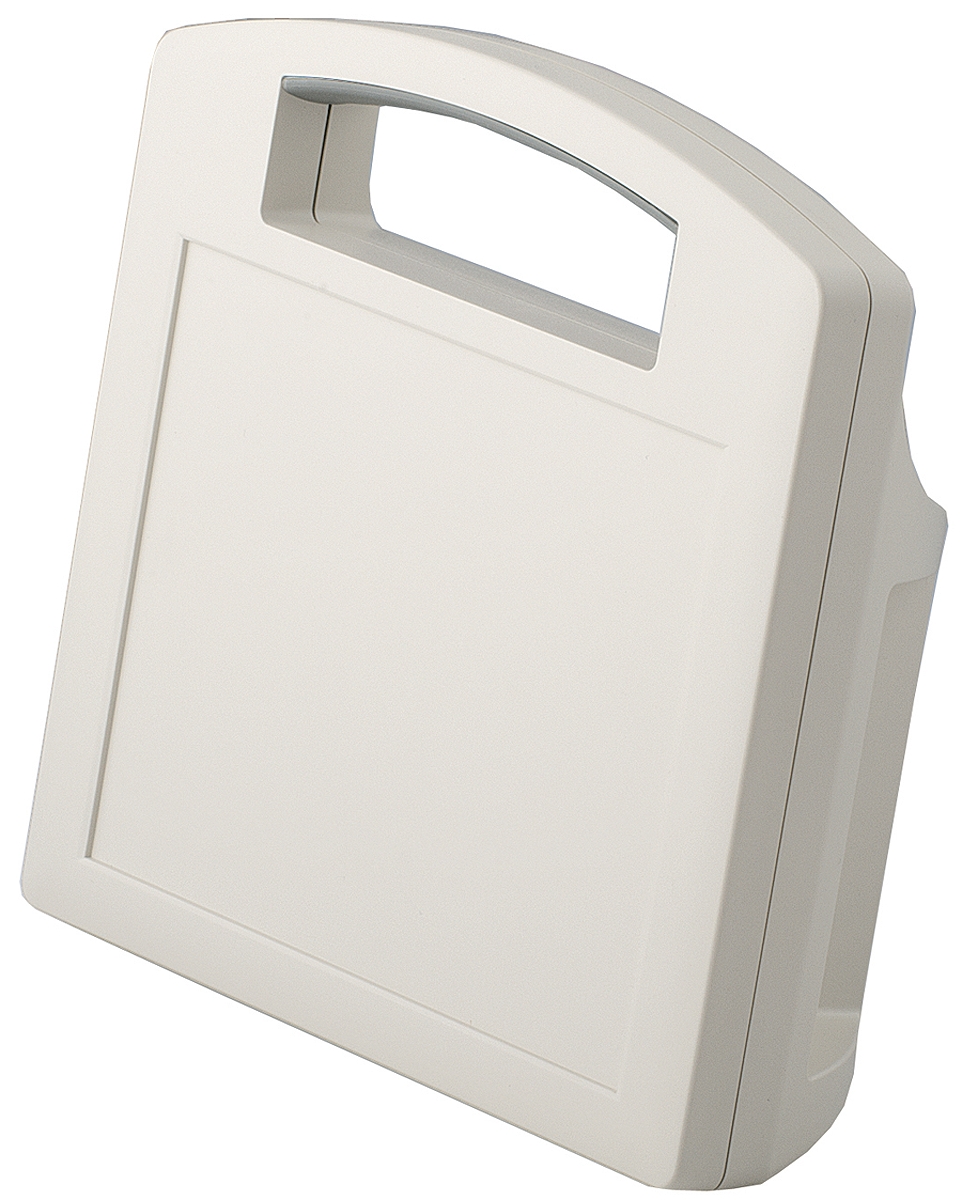 OKW CARRYTEC Series White ABS Handheld Enclosure Integral Battery Compartment, IP54, 222 mm x 205 mm x, 80 mm