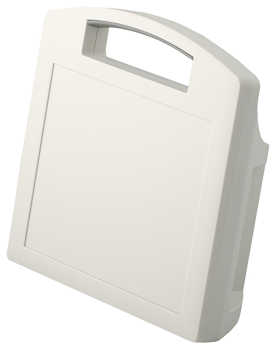 OKW CARRYTEC Series White ABS Handheld Enclosure Integral Battery Compartment, IP54, 270 mm x 247 mm x, 91 mm