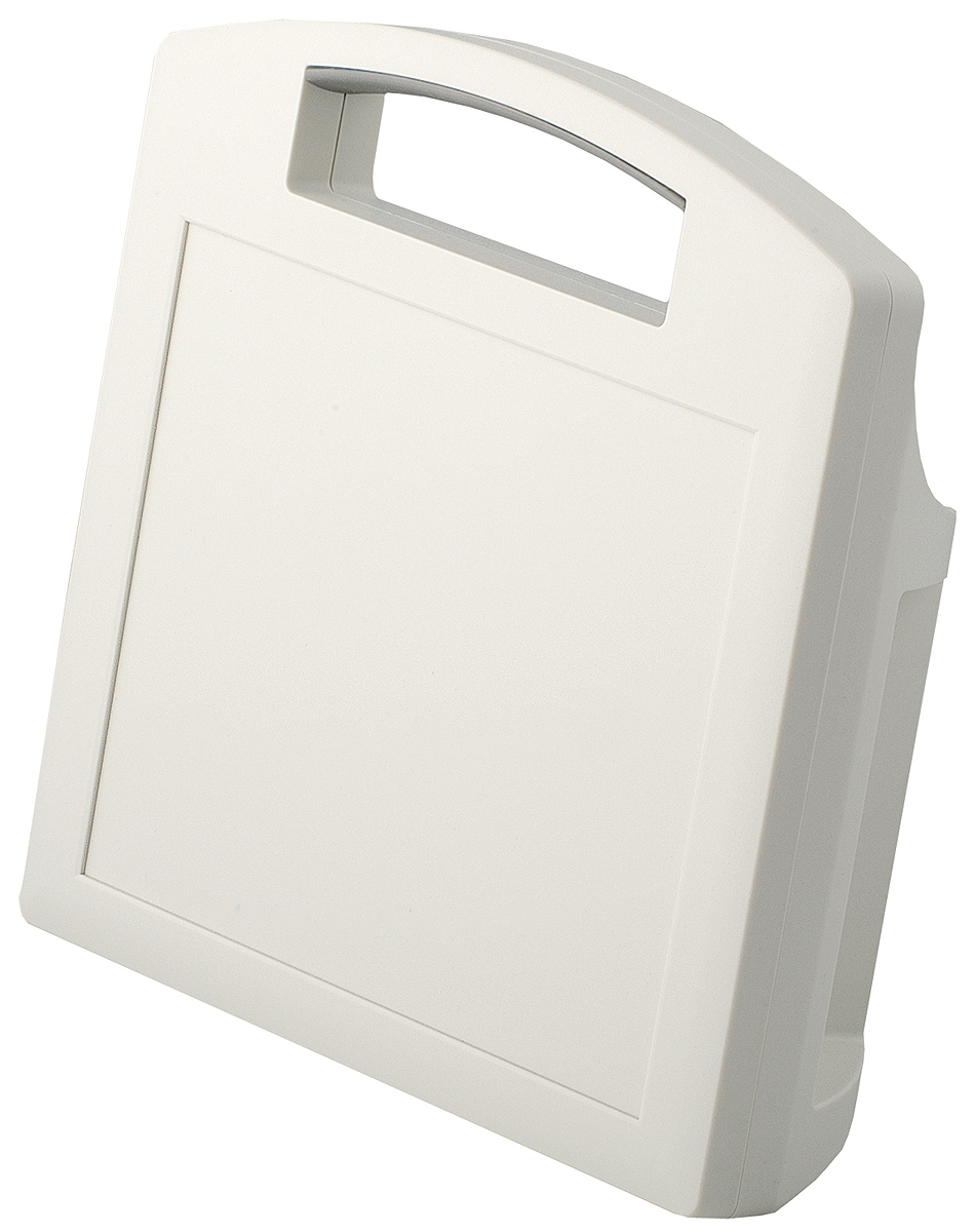 OKW CARRYTEC Series White ABS Handheld Enclosure Integral Battery Compartment, IP54, 348 mm x 303 mm x, 117 mm