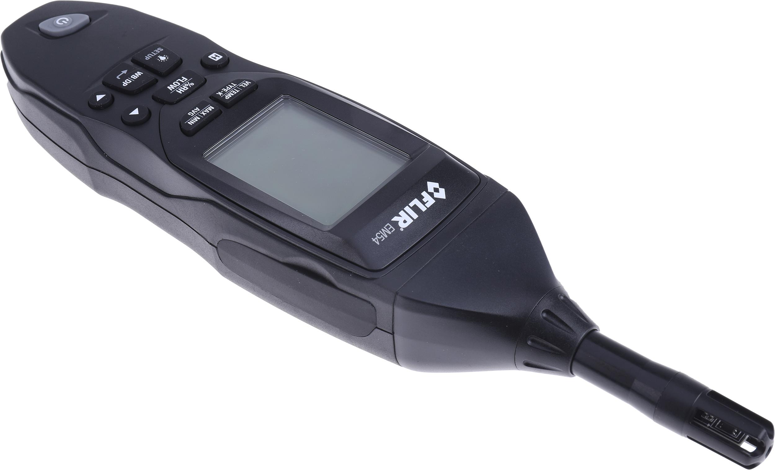 em54 FLIR EM54 Vane Anemometer, 30m/s Max, Measures Air Flow, Air Temperature, Air Velocity, Dew Point, Relative Humidity