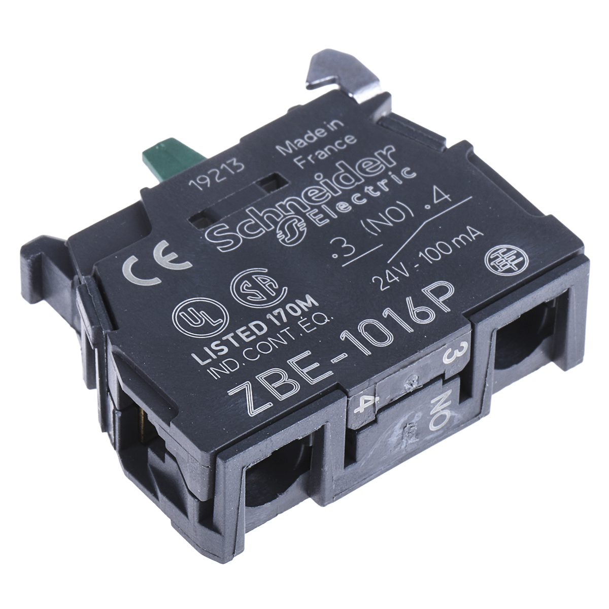 zbe1016p Schneider Electric Harmony XB Contact Block for use with XB4 Series, XB5 Series