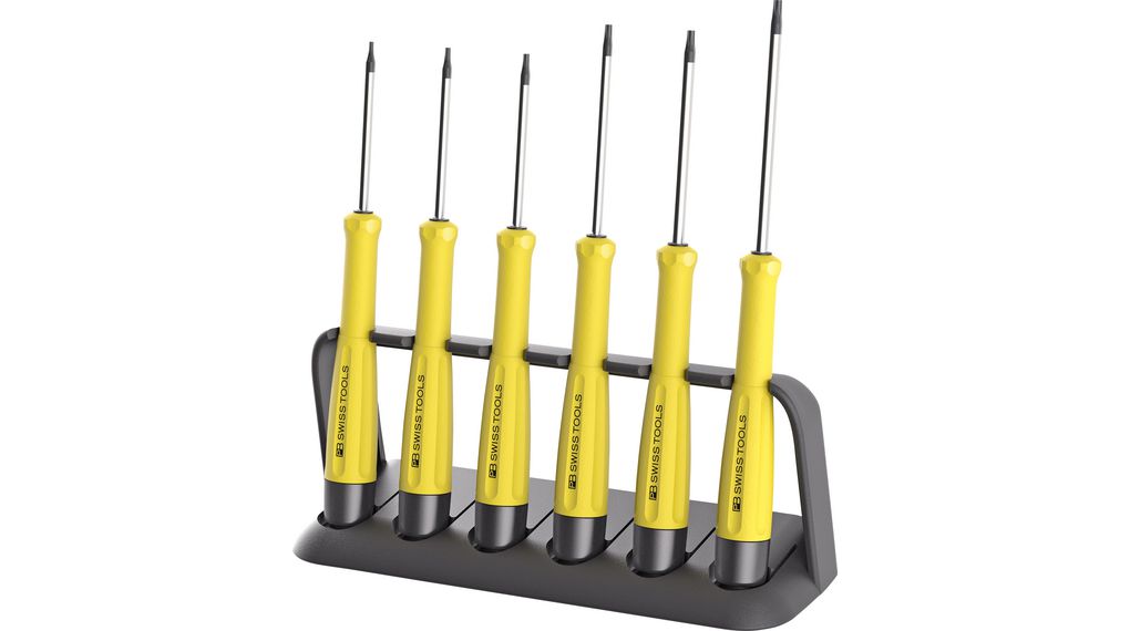 PB SWISS TOOLS Torx Electronic Screwdriver Set, 6-Piece, ESD-Safe