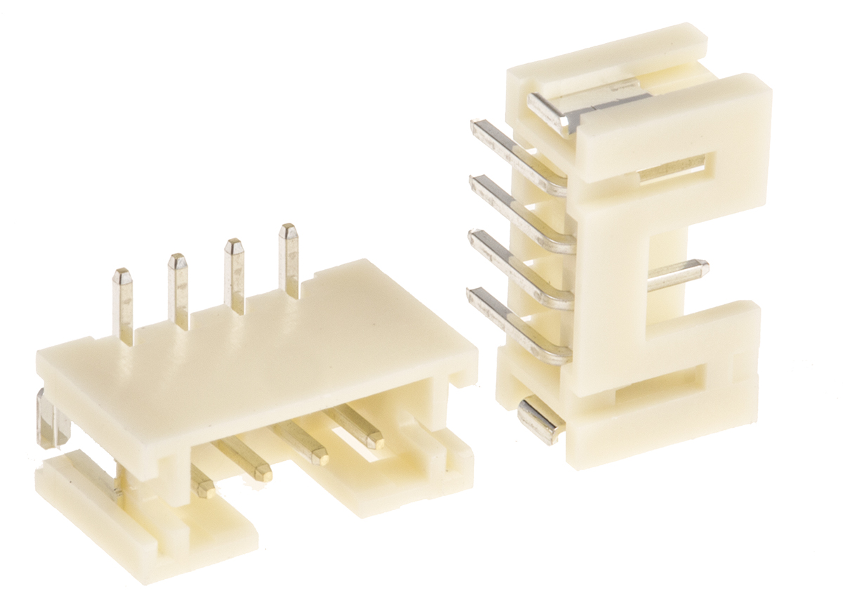 JST PH Series Straight Surface PCB Header, 4 Contact(s), 2 mm Pitch, 1 Row, Shrouded