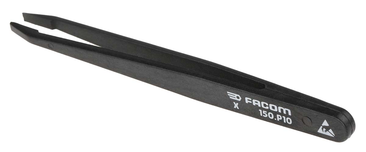 150p10 Facom 120 mm, Plastic, Tweezers