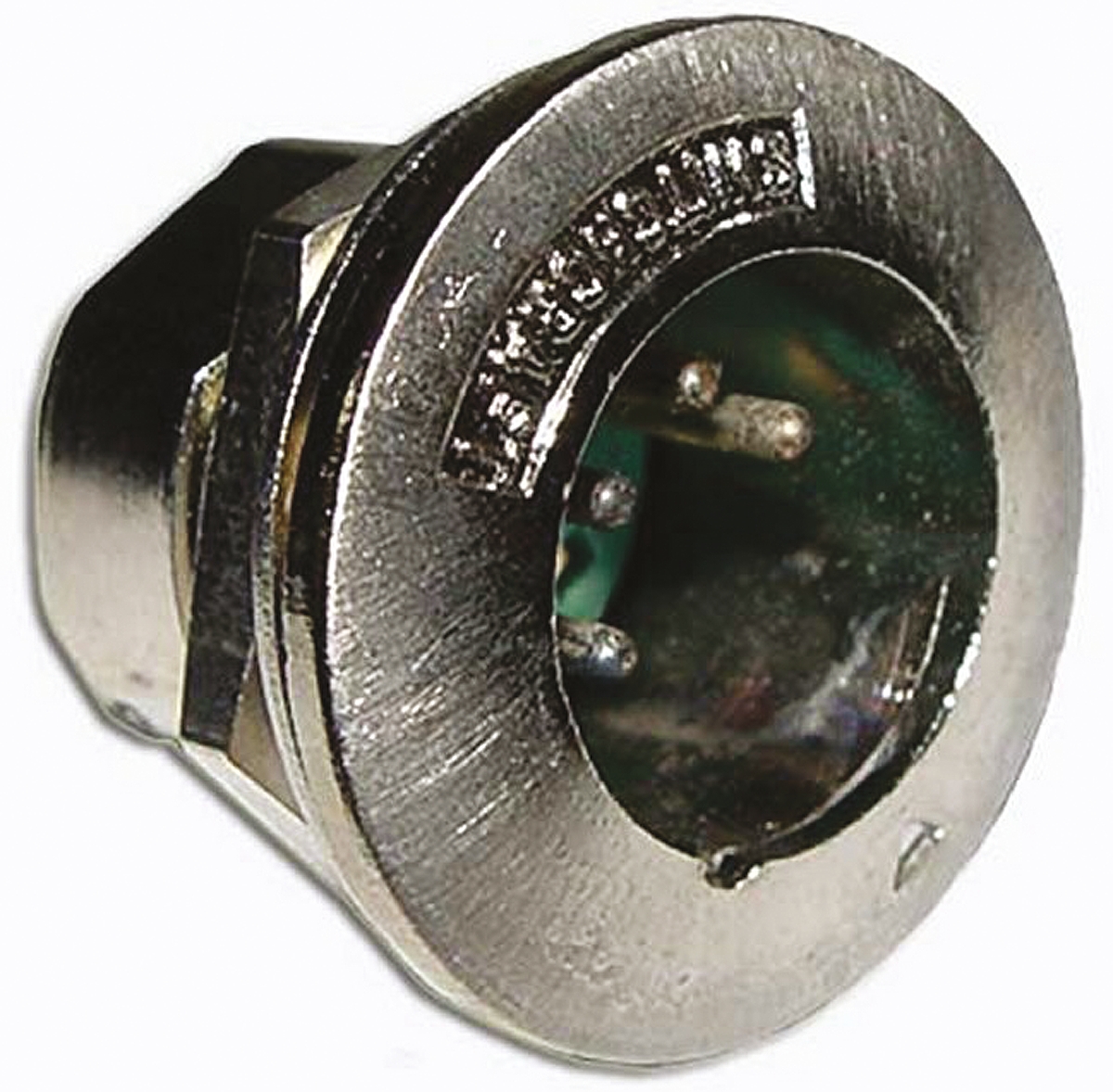Switchcraft Panel XLR Connector, Straight, 500V Male, 4 Way, Silver Plating