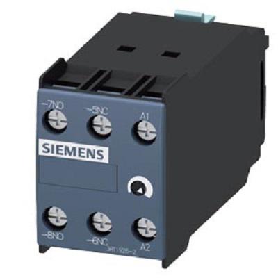 Siemens Auxiliary Switch Block, 2 Contact, 1NC, 1NO, DIN, SIRIUS 3RT19262