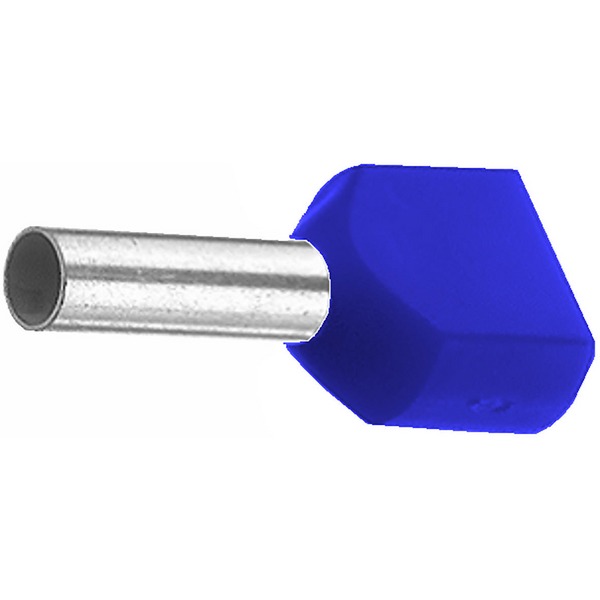 Weidmüller Insulated Bootlace Ferrule, 10mm Pin Length, 2.8mm Pin Diameter, Blue