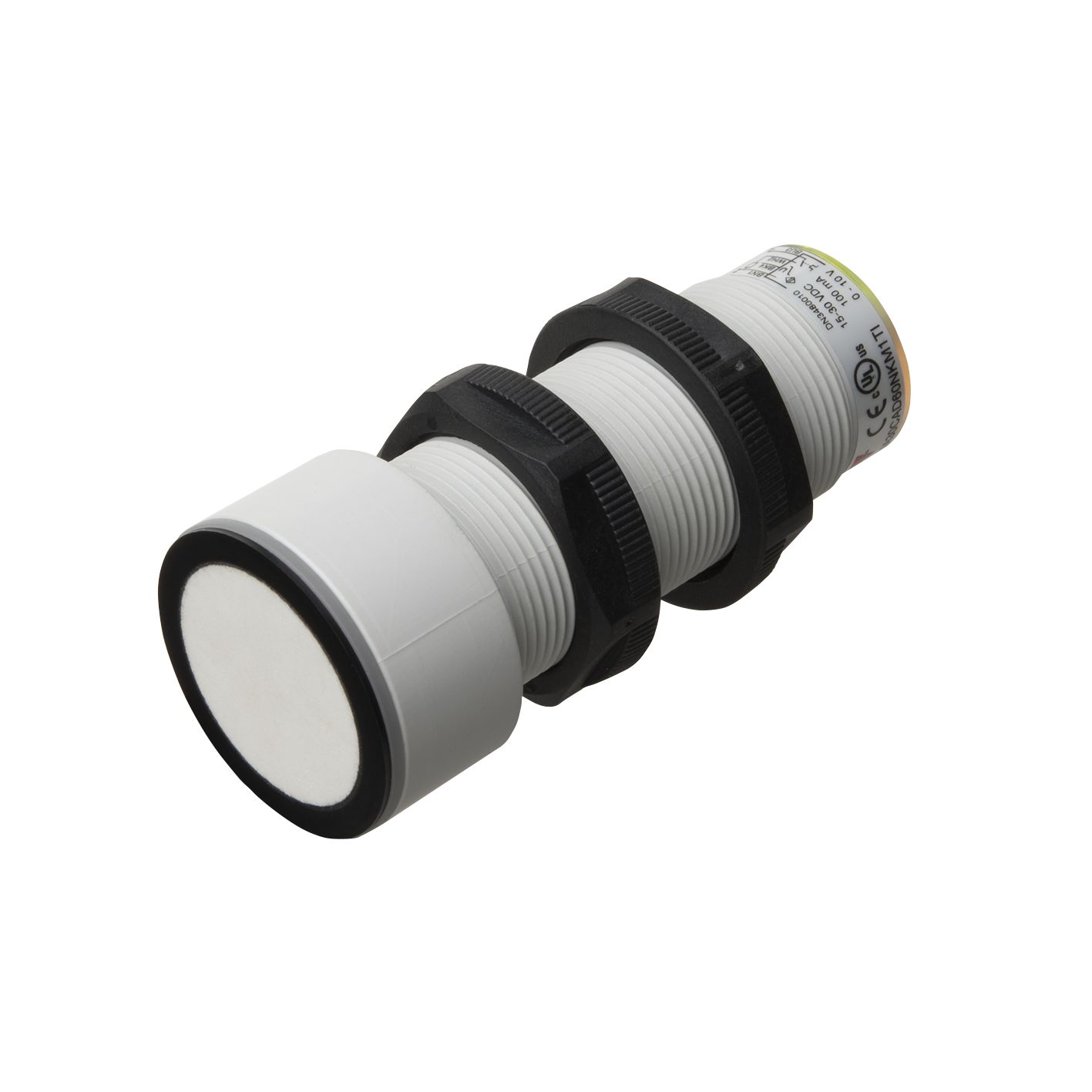 Carlo Gavazzi Ultrasonic Threaded Barrel Proximity Sensor, M18, 6 m Detection, PNP x2 NO/NC, 12 → 30 V dc