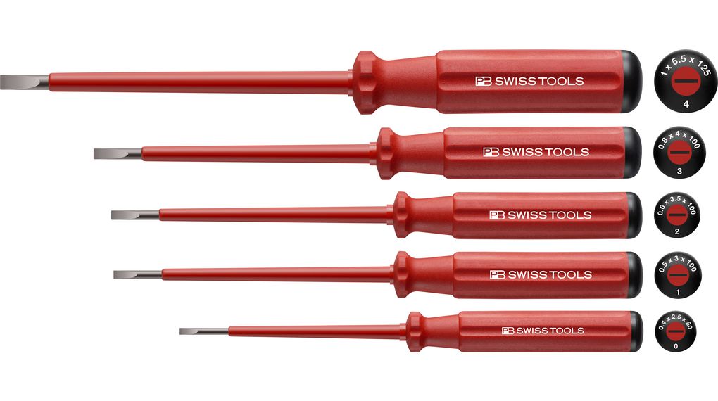 PB SWISS TOOLS Slotted Slotted, 5-Piece
