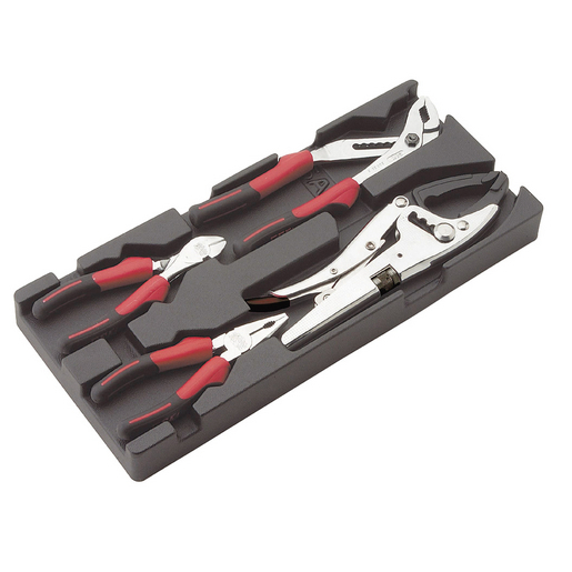 SAM 4-Piece Plier Set, Bent, Straight Tip