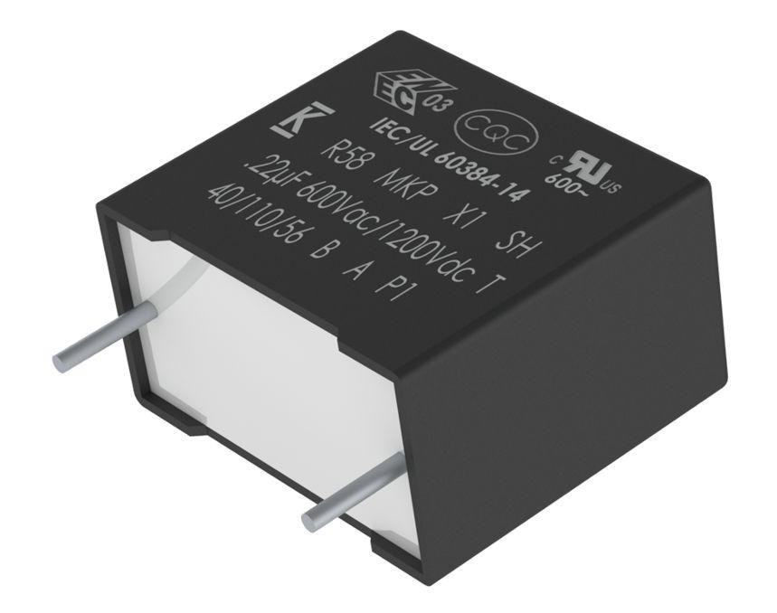 KEMET R58 Film Capacitor, 600V ac, 10%, 56nF