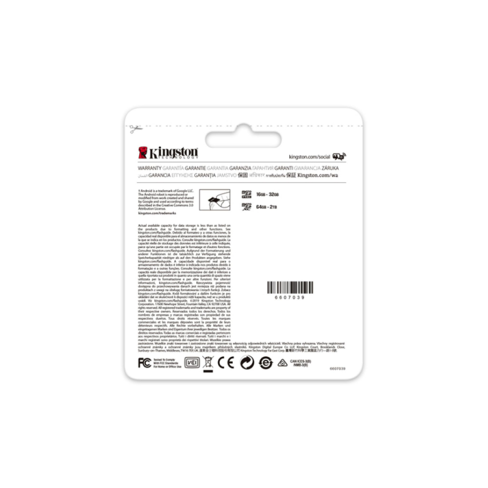 sdcg3256gbsp Kingston 256 GB MicroSDXC Micro SD Card, Class 10