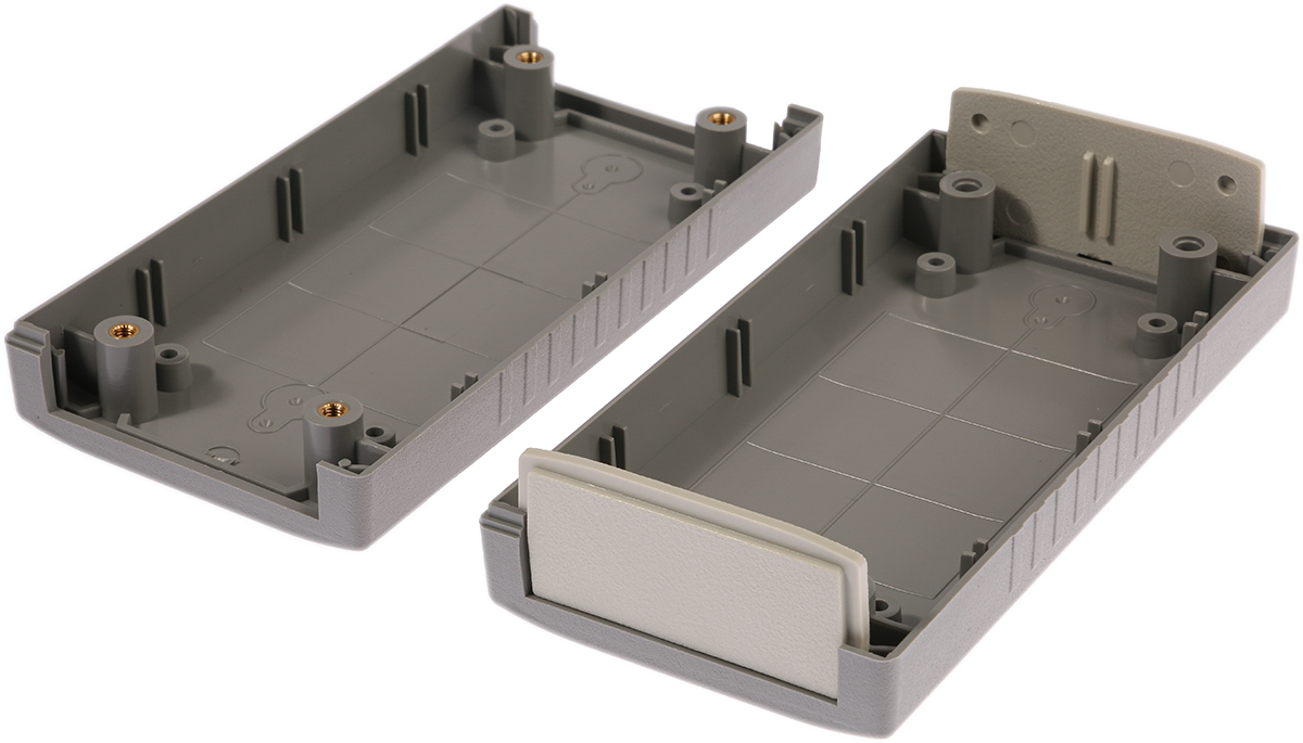 218-898 RS PRO Grey ABS Instrument Case, 120 x 60 x 30mm